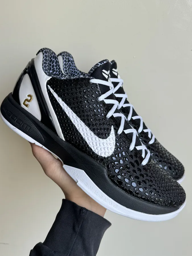 Kobe 6 with Mamba Foundation Black and White Angel