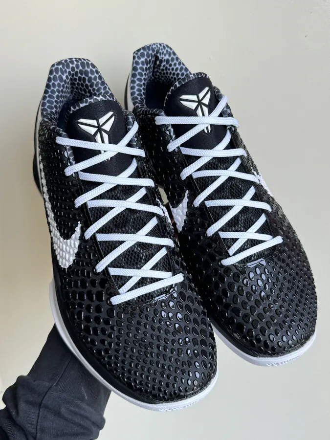 Kobe 6 with Mamba Foundation Black and White Angel