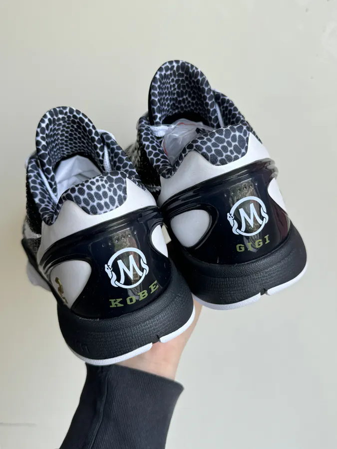 Kobe 6 with Mamba Foundation Black and White Angel