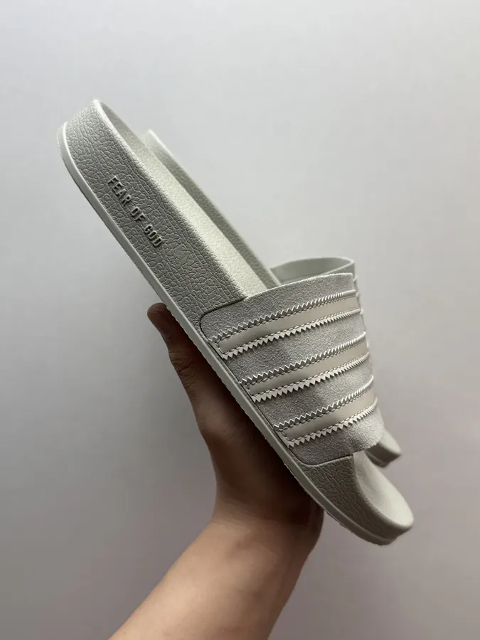 Fear of God x adidas Adilette Slides in Grey