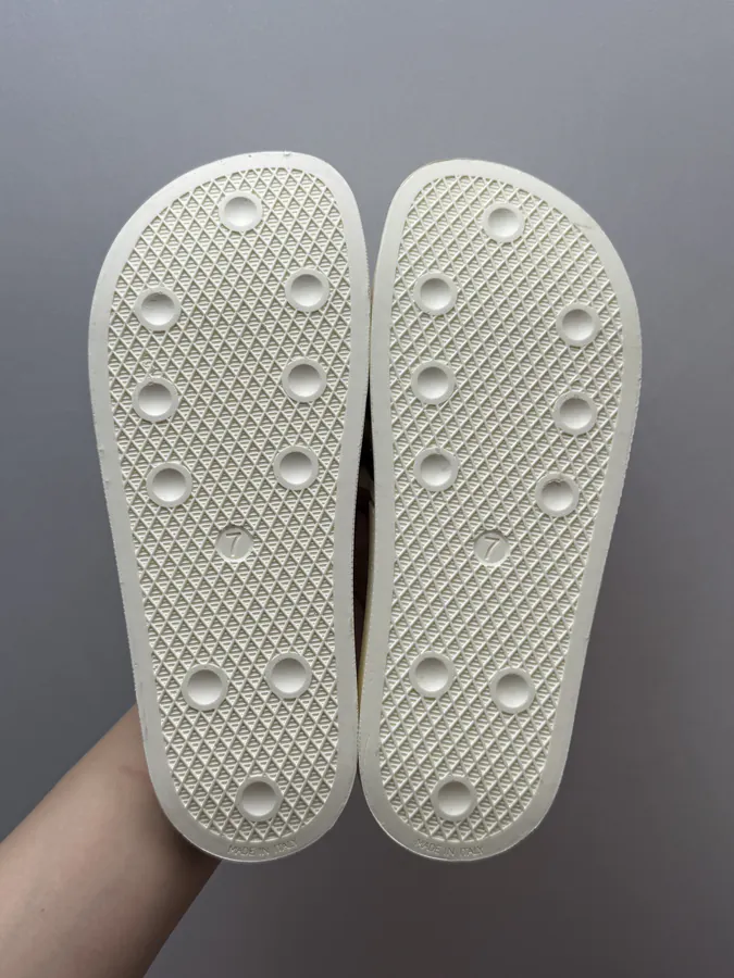 Fear of God x adidas Adilette Slides in Black and White