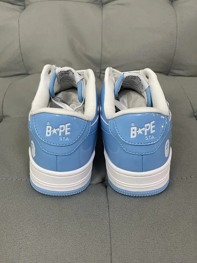 A BATHING APE STA Leather Low Top Sneakers