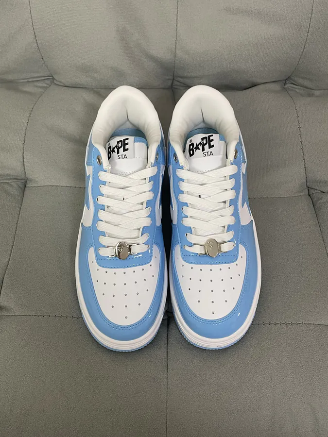 A BATHING APE STA Leather Low Top Sneakers