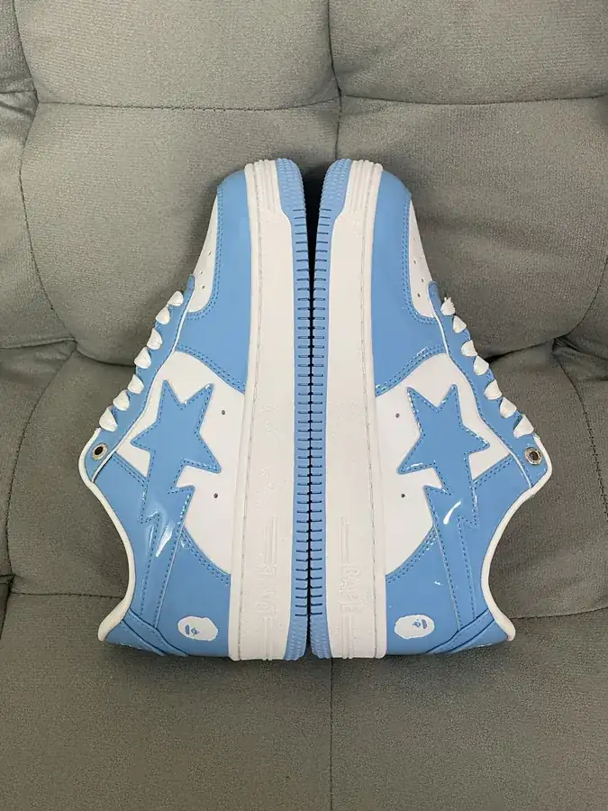 A BATHING APE STA Leather Low Top Sneakers