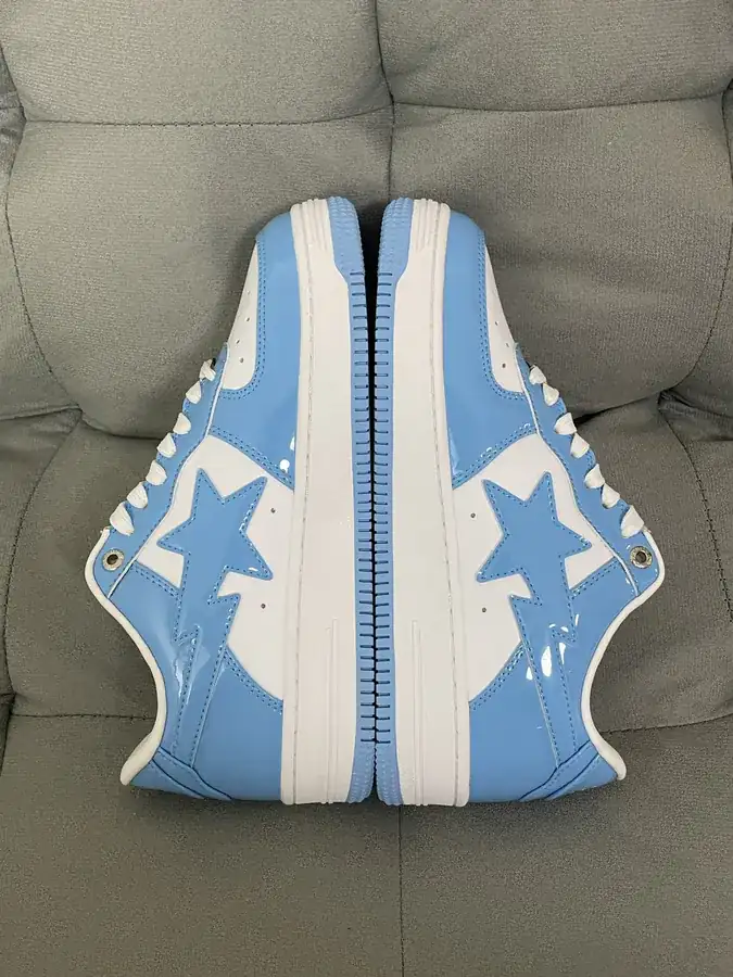 A BATHING APE STA Leather Low Top Sneakers
