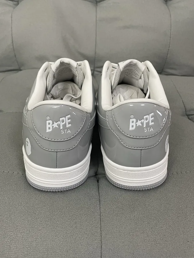 A BATHING APE STA Leather Low Top Sneakers