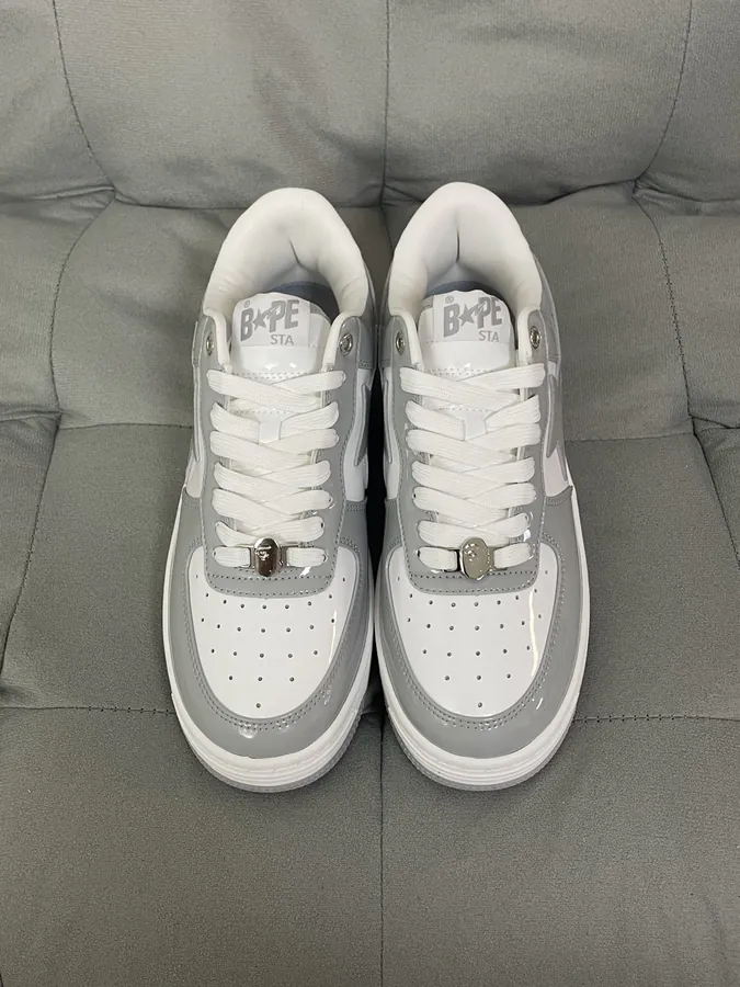 A BATHING APE STA Leather Low Top Sneakers