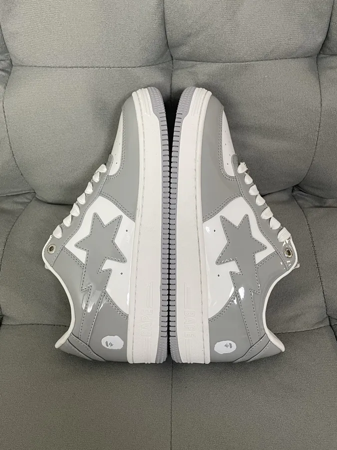 A BATHING APE STA Leather Low Top Sneakers