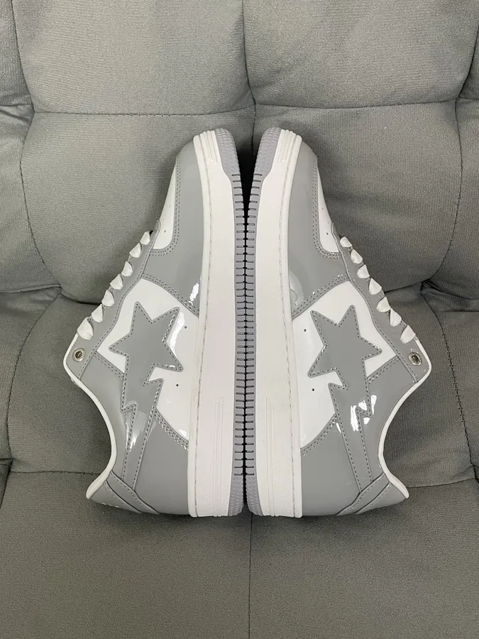 A BATHING APE STA Leather Low Top Sneakers