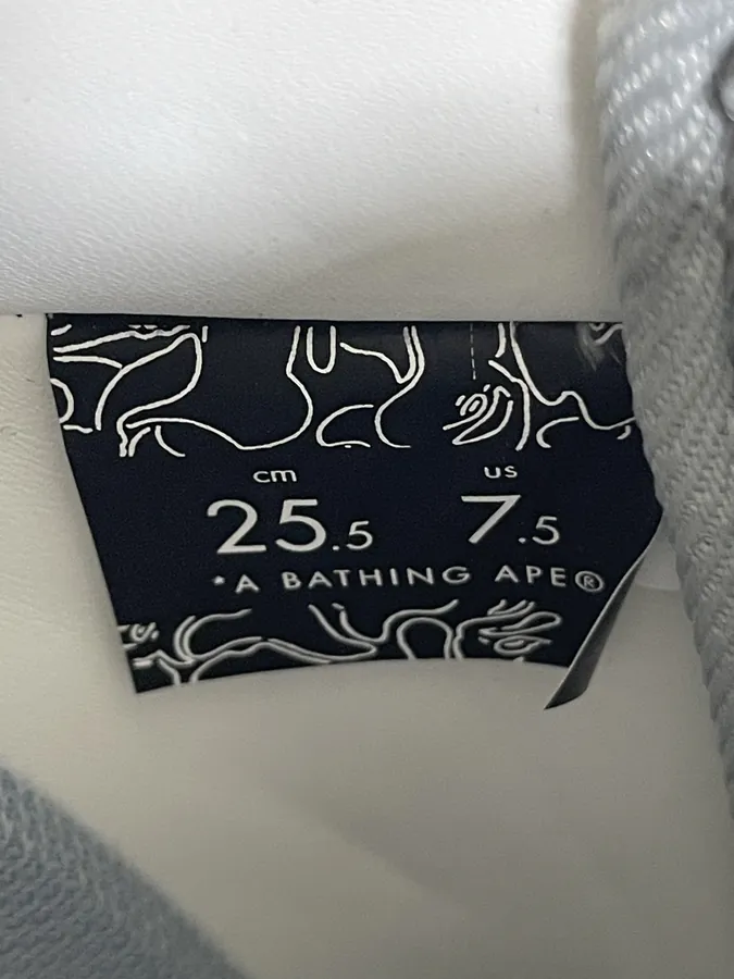 A BATHING APE STA Leather Low Top Sneakers