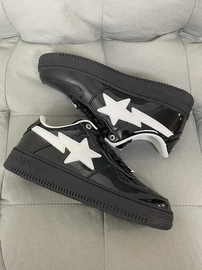 A BATHING APE STA Leather Low Top Sneaker