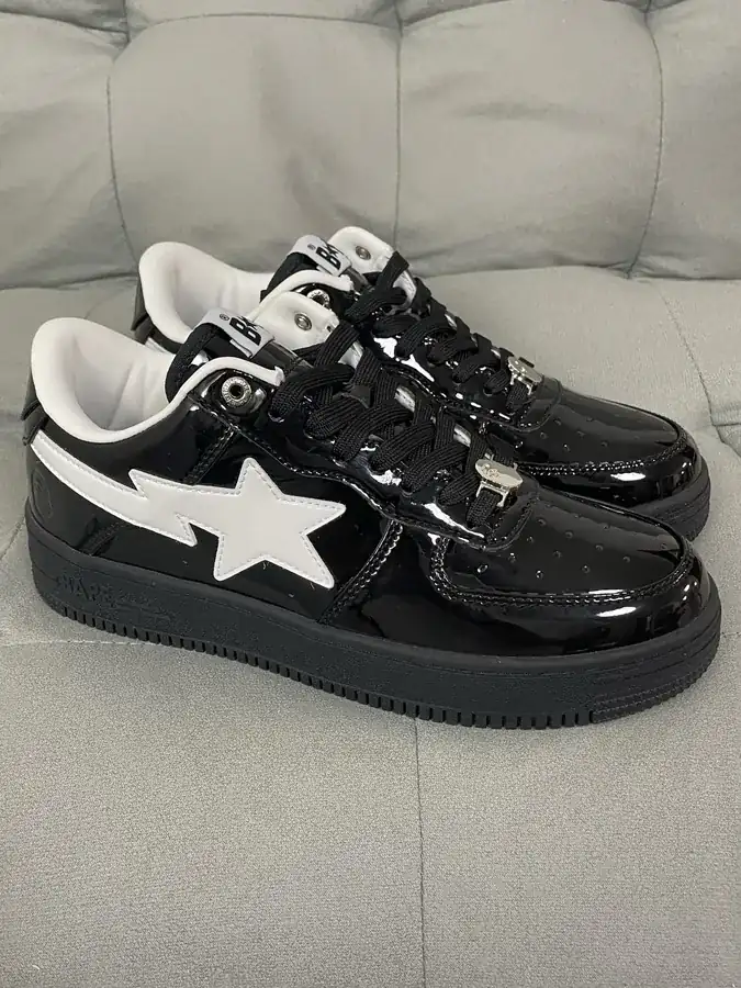 A BATHING APE STA Leather Low Top Sneaker
