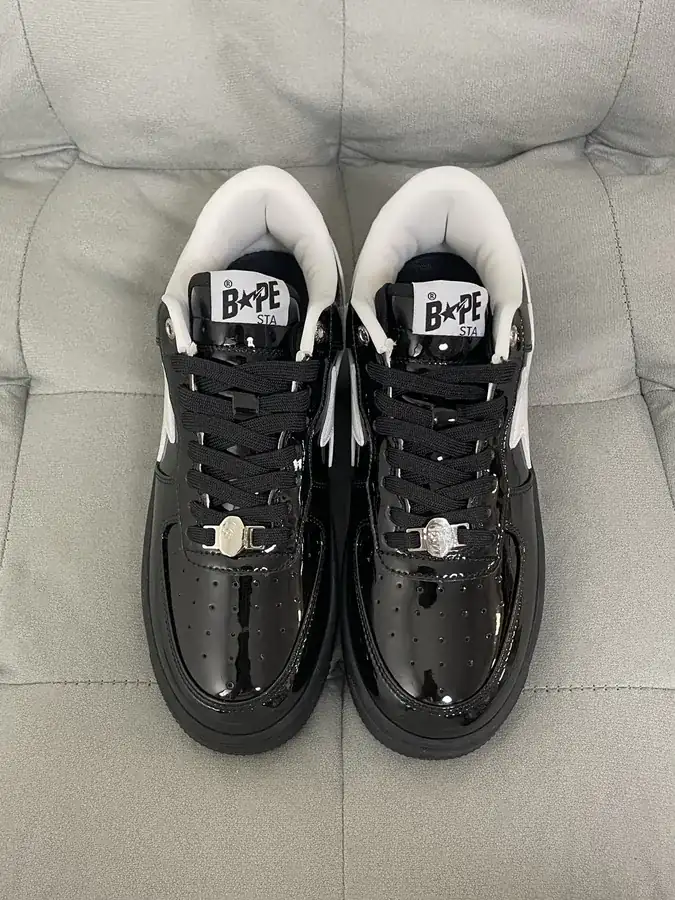 A BATHING APE STA Leather Low Top Sneaker