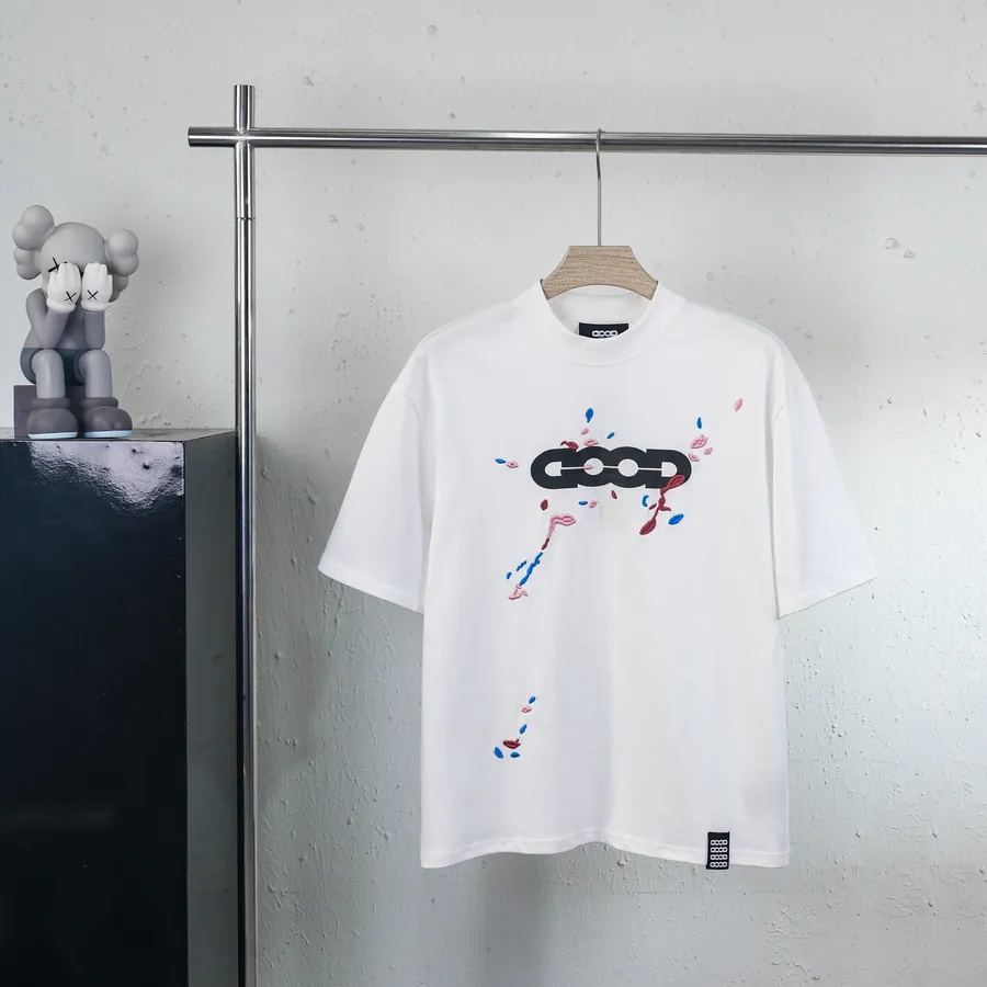 GOODBRAND Oversized T Shirt with Ink Letter Logo Unisex
