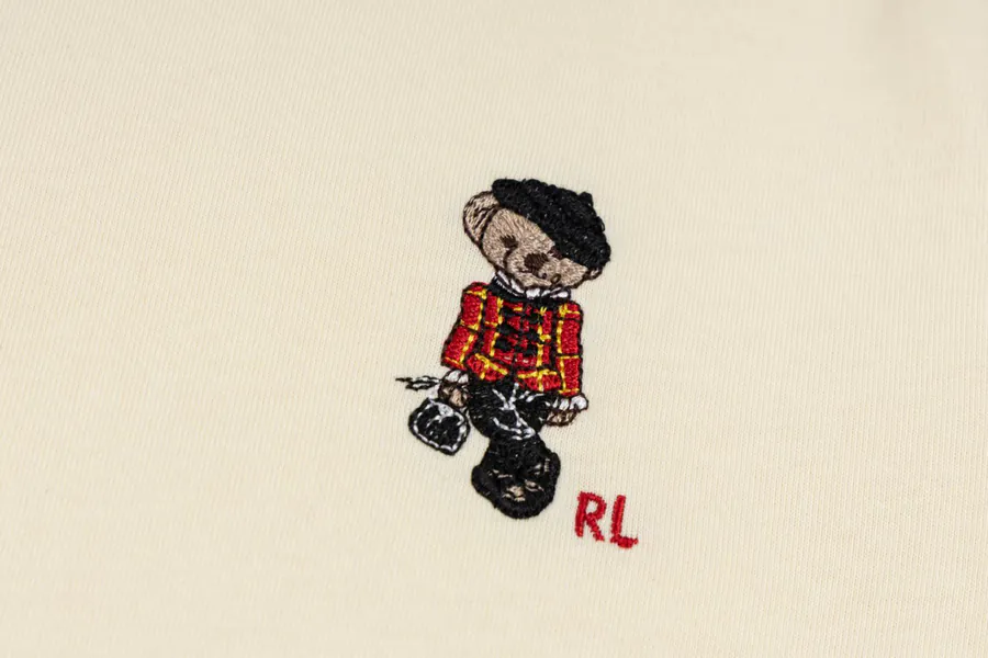 Rah Lauren 25ss Summer Exclusive Cartoon Bear Print Short Sleeve