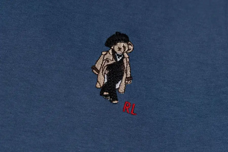 Rah Lauren 25ss Summer Exclusive Cartoon Bear Print Short Sleeve