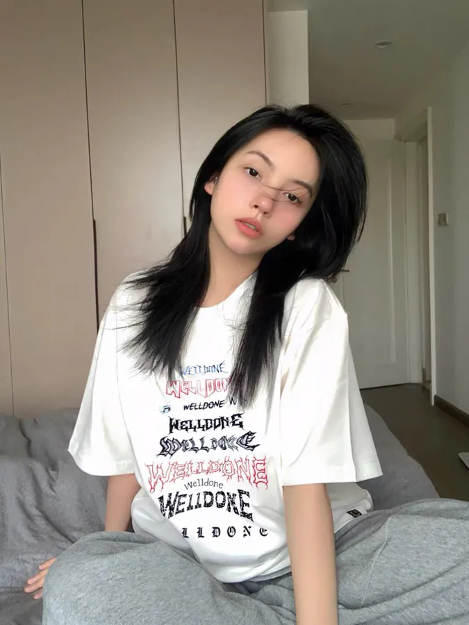 WELLDONE Original Logo Print Short Sleeve T Shirt