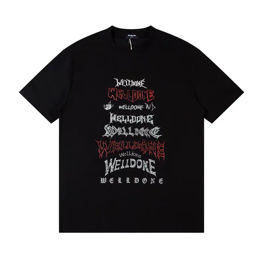 WELLDONE Original Logo Print Short Sleeve T Shirt