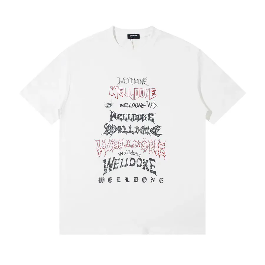WELLDONE Original Logo Print Short Sleeve T Shirt