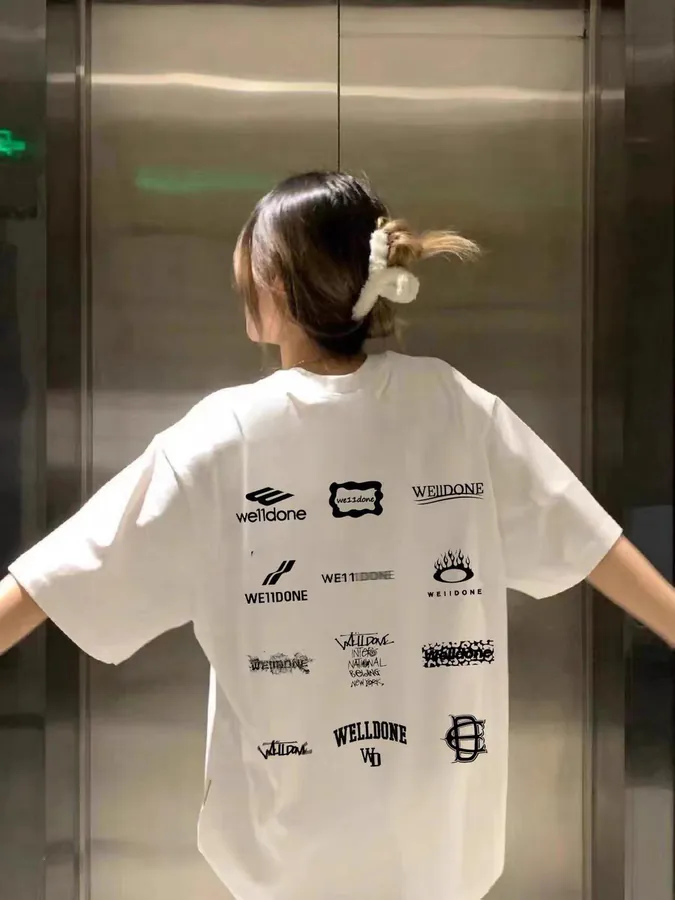 WELLDONE Original Logo Print Short Sleeve T Shirt