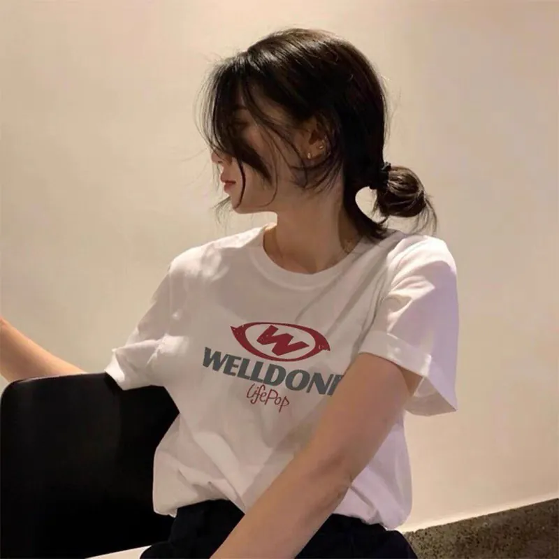 WELLDONE Original Logo Print Short Sleeve T Shirt