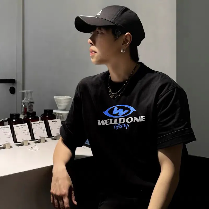 WELLDONE Original Logo Print Short Sleeve T Shirt