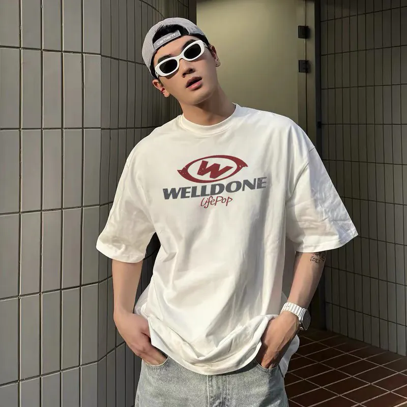 WELLDONE Original Logo Print Short Sleeve T Shirt