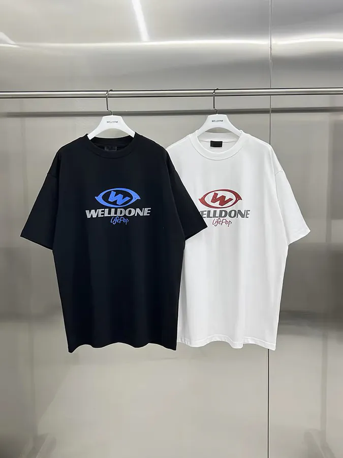 WELLDONE Original Logo Print Short Sleeve T Shirt