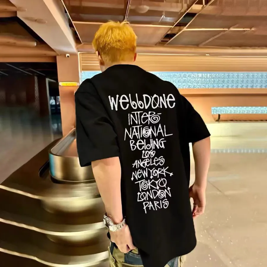 WELLDONE Original Logo Print Short Sleeve T Shirt