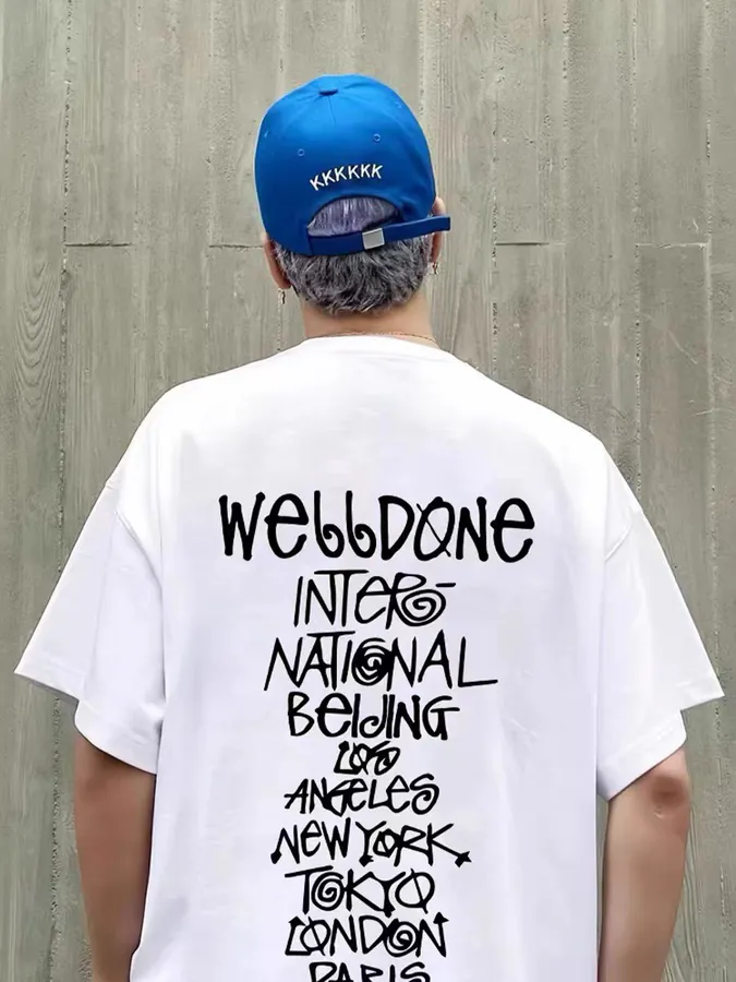 WELLDONE Original Logo Print Short Sleeve T Shirt