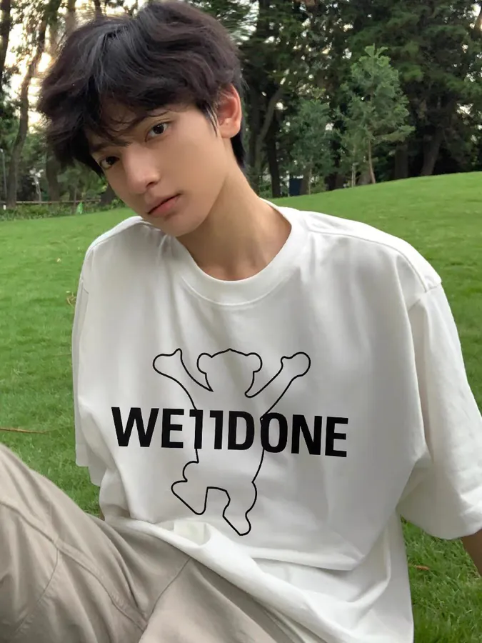 WELLDONE Original Logo Print T Shirt Unisex, Premium Cotton