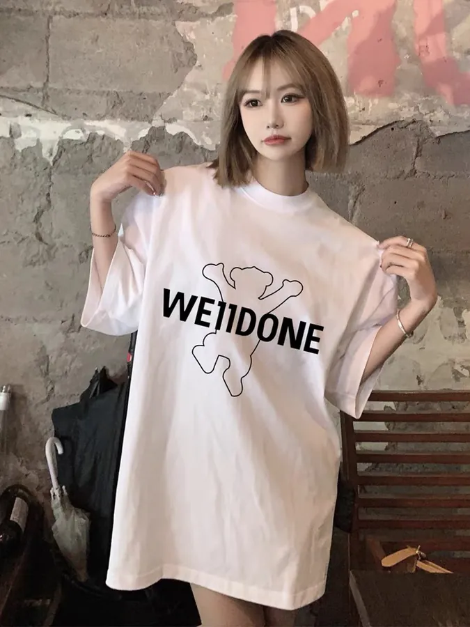 WELLDONE Original Logo Print T Shirt Unisex, Premium Cotton