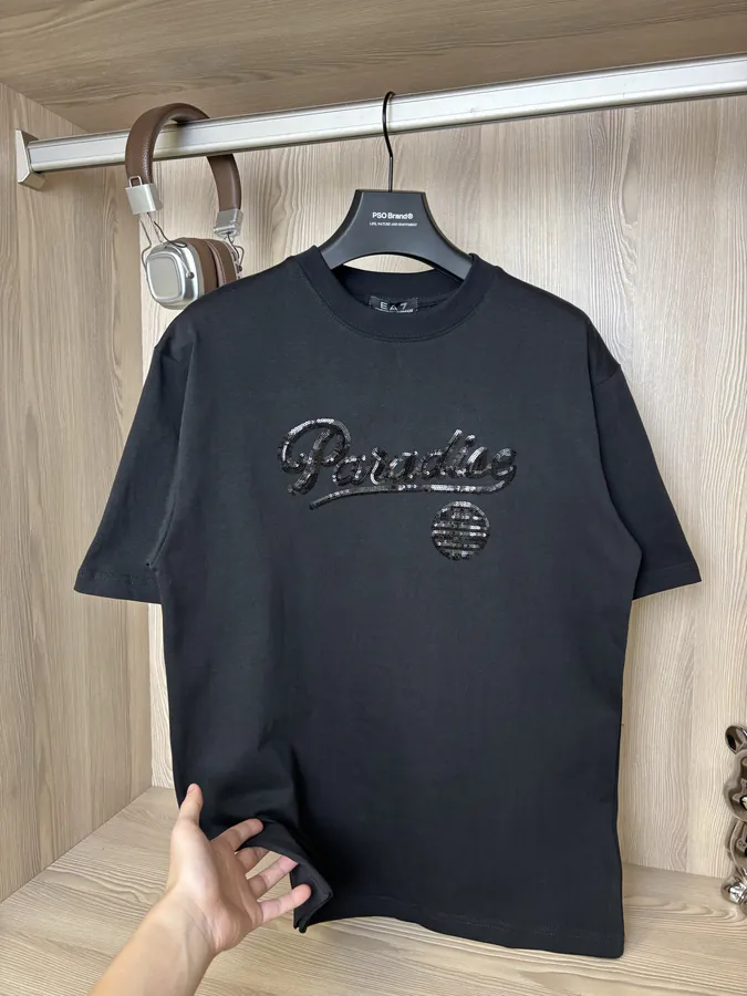 Emporio Armani Original Letter Print Short Sleeve