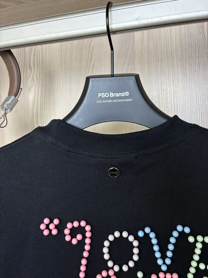 GOODBRAND New Rainbow Pearl Loquat Button Embroidery Short Sleeve