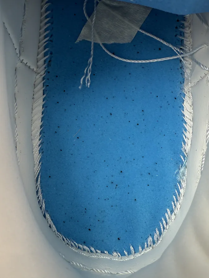 A BATHING APE STA Glossy Leather White Blue