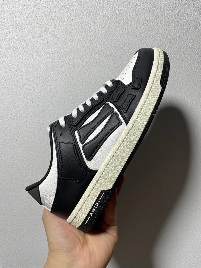 AMIRI Skel Toe Hi Bone Design Sneaker in Black