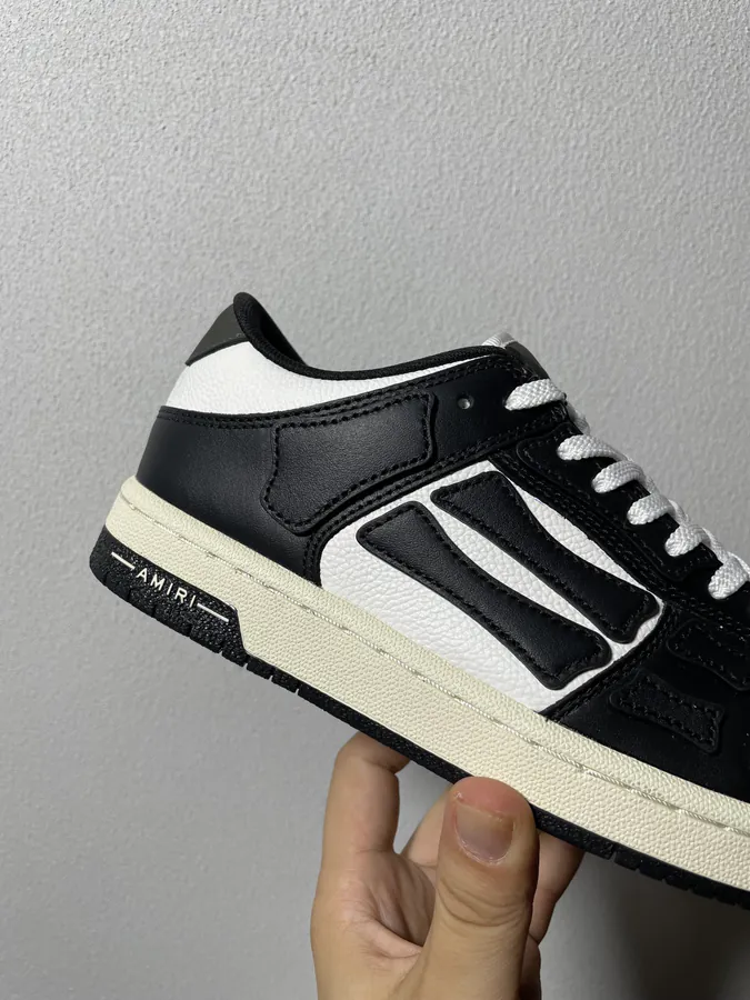 AMIRI Skel Toe Hi Bone Design Sneaker in Black