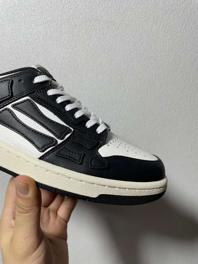 AMIRI Skel Toe Hi Bone Design Sneaker in Black