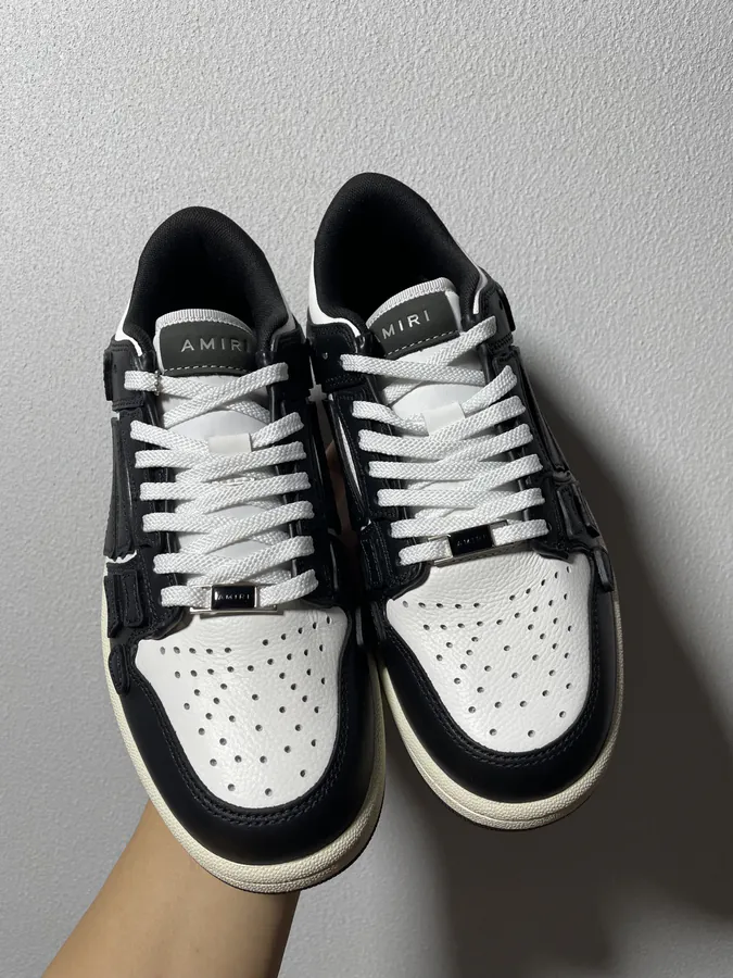 AMIRI Skel Toe Hi Bone Design Sneaker in Black
