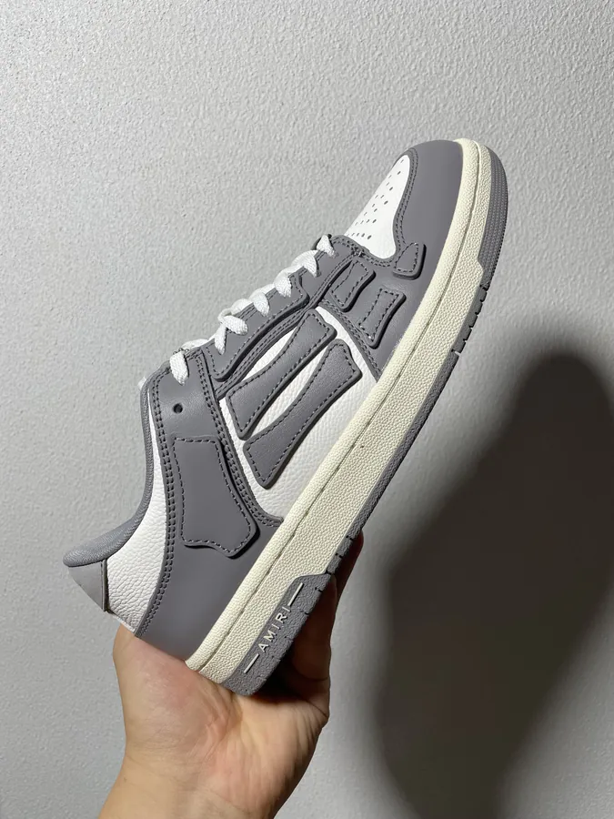 AMIRI Skel Toe Hi Bones Design Sneaker in Gray