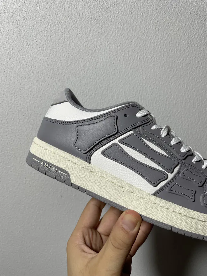 AMIRI Skel Toe Hi Bones Design Sneaker in Gray