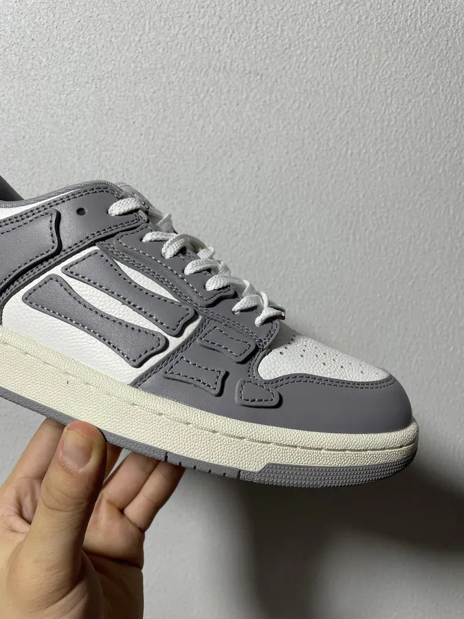 AMIRI Skel Toe Hi Bones Design Sneaker in Gray