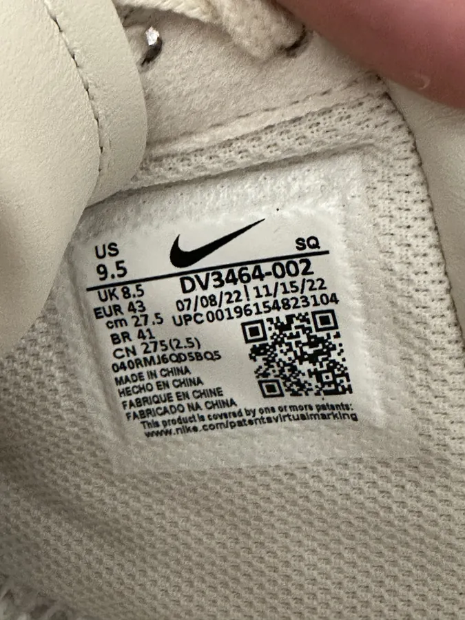 Shoe visual reference image