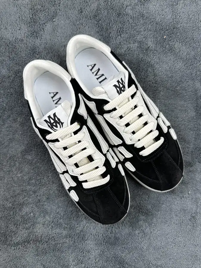 AMIRI Pacific Bones Men's Leather Low Top Sneakers