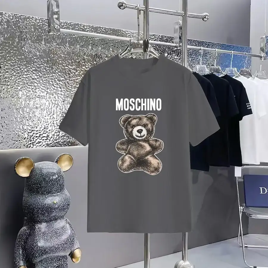 MOSCHINO Print Round Neck Short Sleeve T Shirt