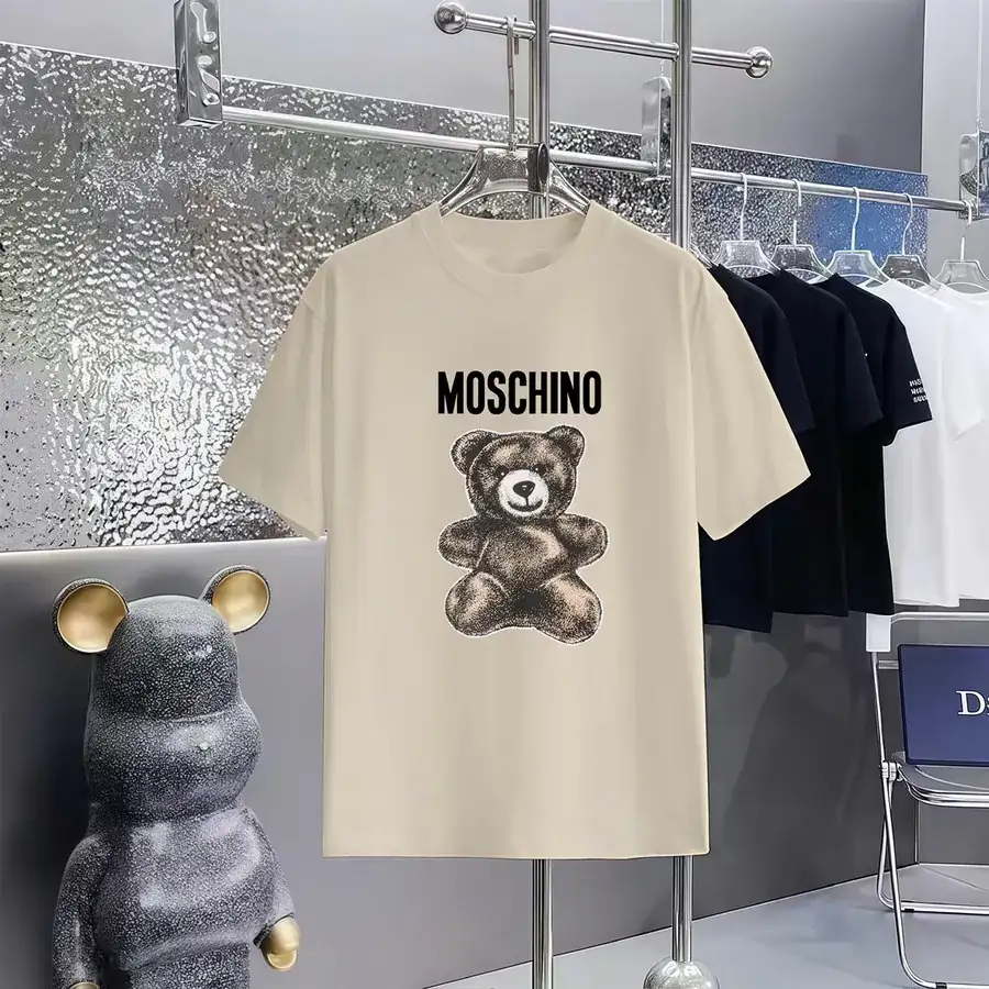 MOSCHINO Printed Round Neck Short Sleeve T Shirt