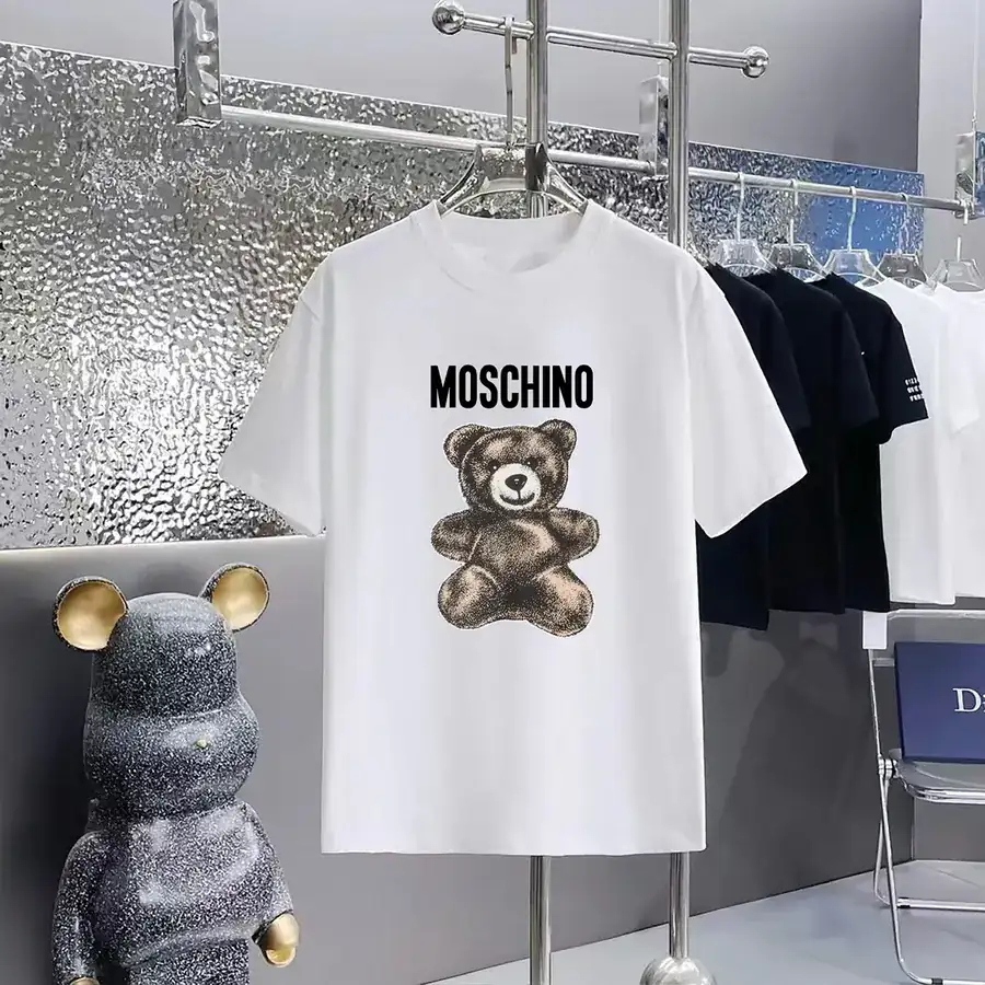 MOSCHINO Printed Round Neck Short Sleeve T Shirt