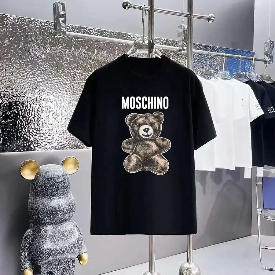 MOSCHINO Printed Round Neck Short Sleeve T Shirt