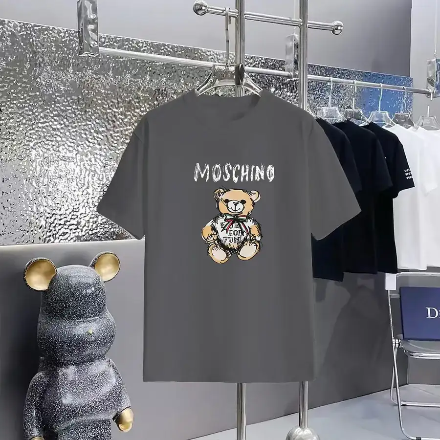 MOSCHINO Printed Round Neck Short Sleeve T Shirt