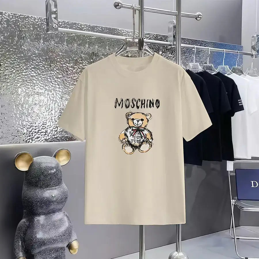 MOSCHINO Printed Round Neck Short Sleeve T Shirt